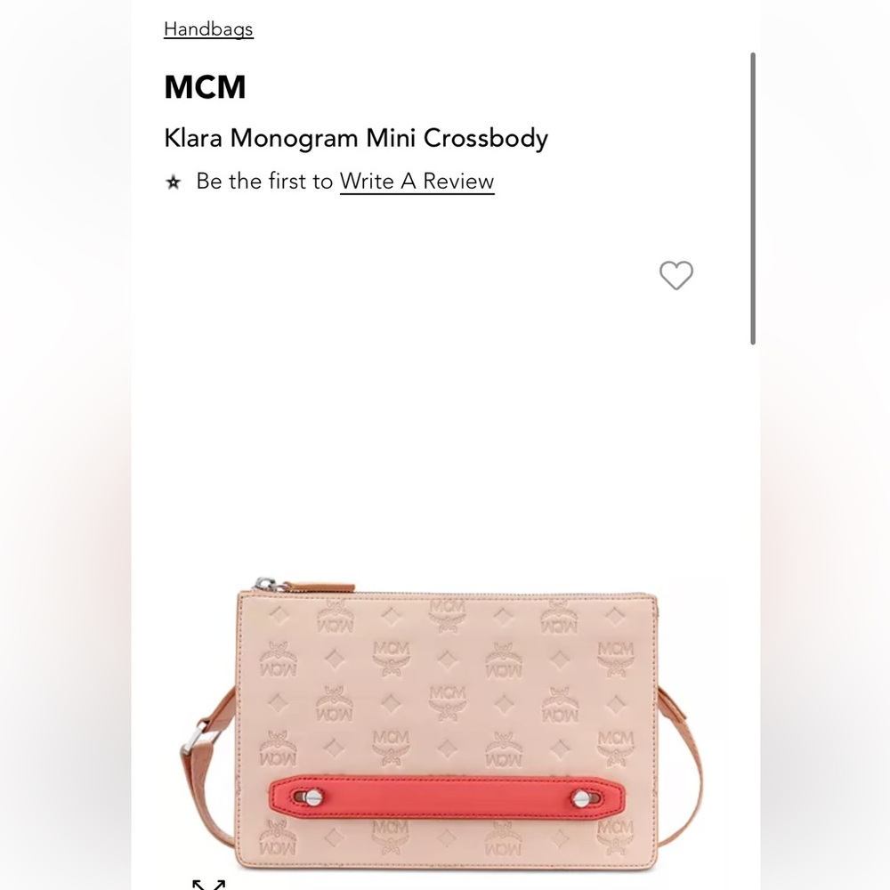MCM Klara Monogram Mini Crossbody